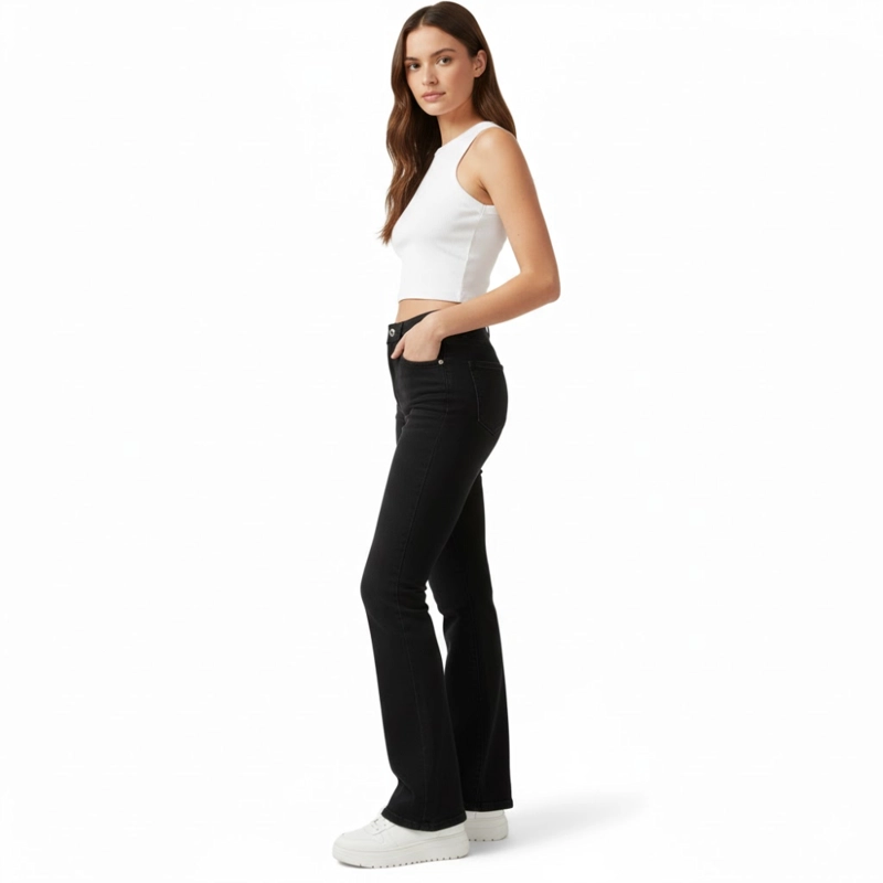 PANTALÓN FLARE JEANS STRECH - 2