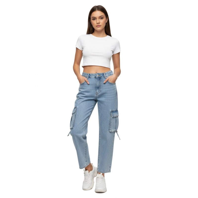 PANTALON CARGO FROSTREADO HIELO - 1