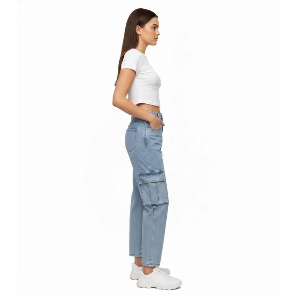 PANTALON CARGO FROSTREADO HIELO - 3