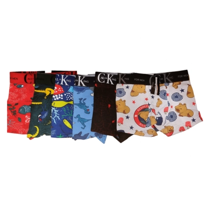 BOXER  C/. ESTAMPADOS DINOS ALGODON - 6 UNIDADES NIÑOS - 1