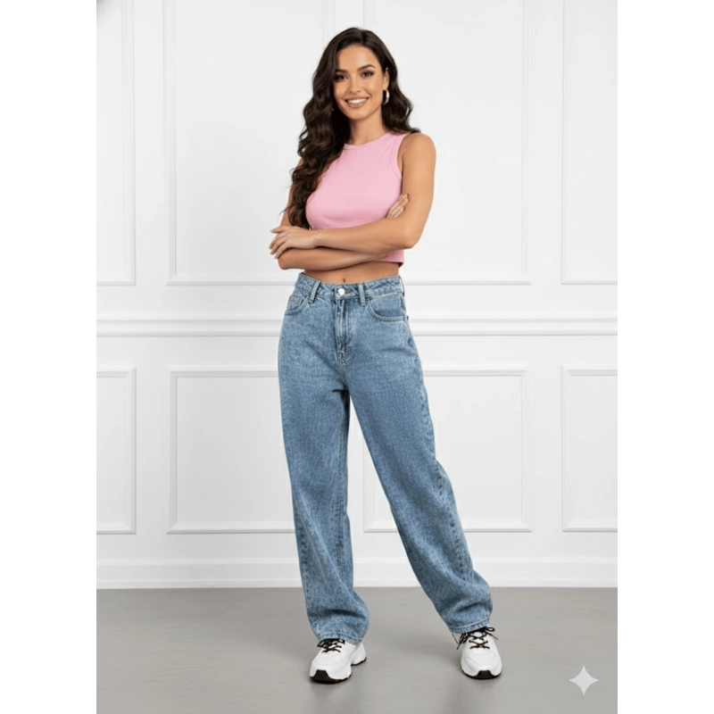 BAGGY JEAN CONFORT PANTALON - INT - 2