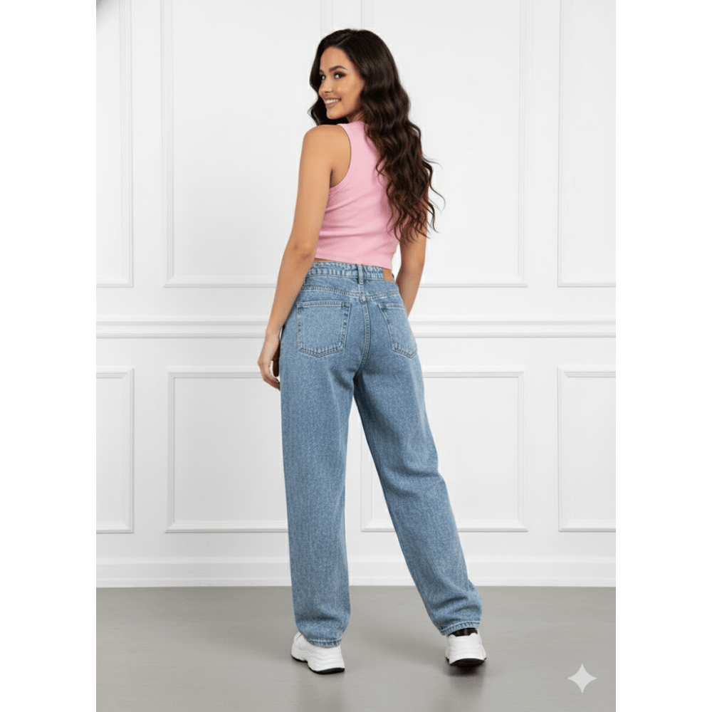 BAGGY JEAN CONFORT PANTALON - INT - 3