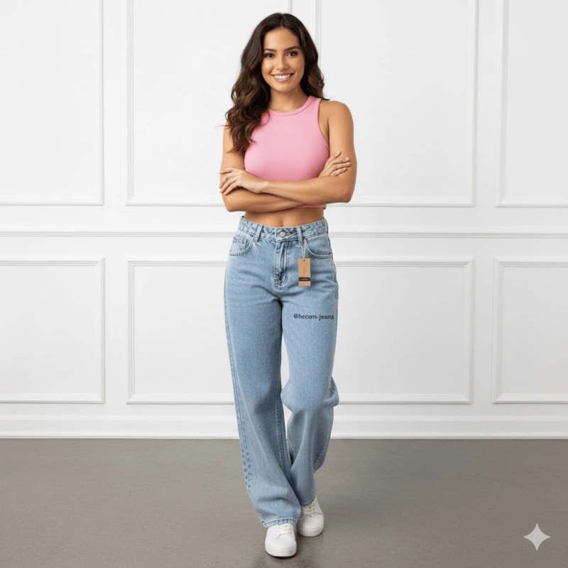BAGGY JEAN CONFORT PANTALON - DAMA - 1