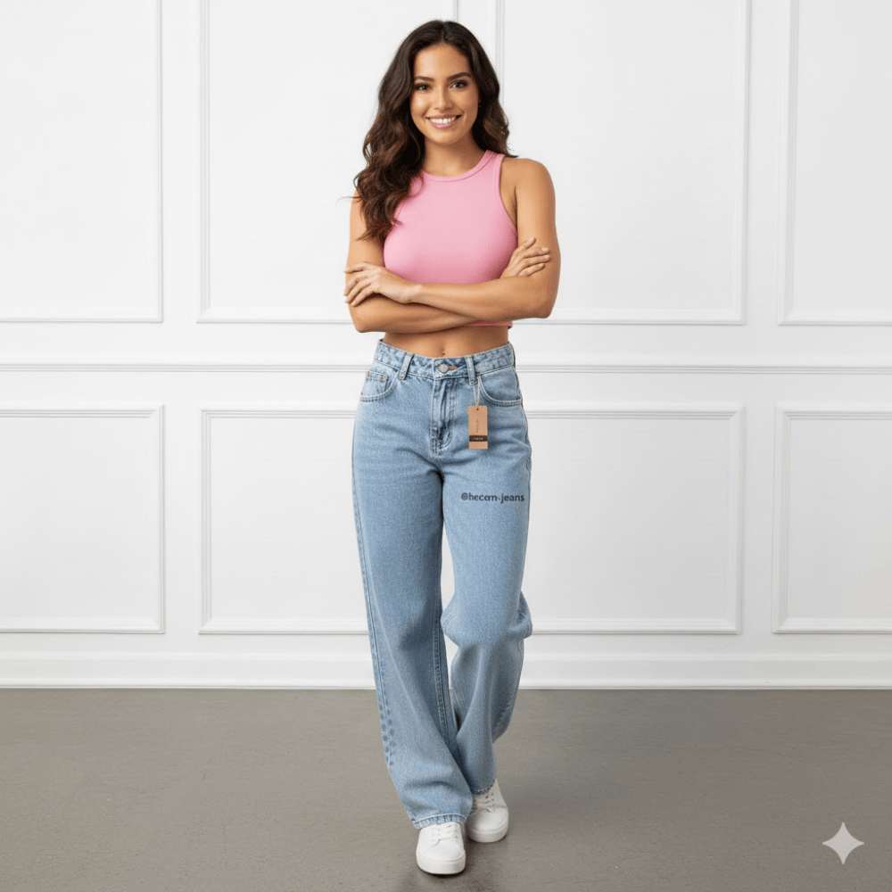 BAGGY JEAN CONFORT PANTALON - DAMA - 1