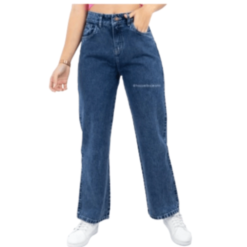 BAGGY JEAN CONFORT PANTALON - AZUL - 2