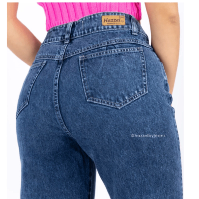 BAGGY JEAN CONFORT PANTALON - AZUL - 3