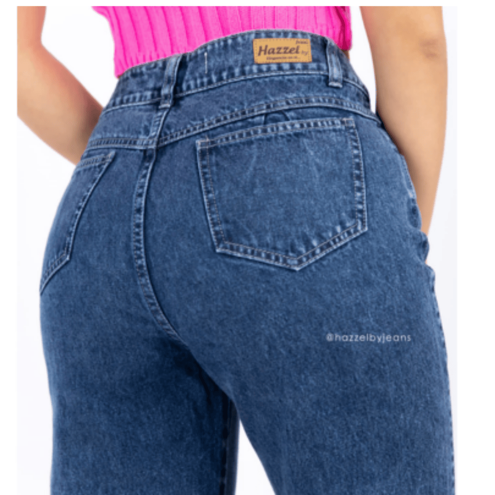 BAGGY JEAN CONFORT PANTALON - AZUL - 3