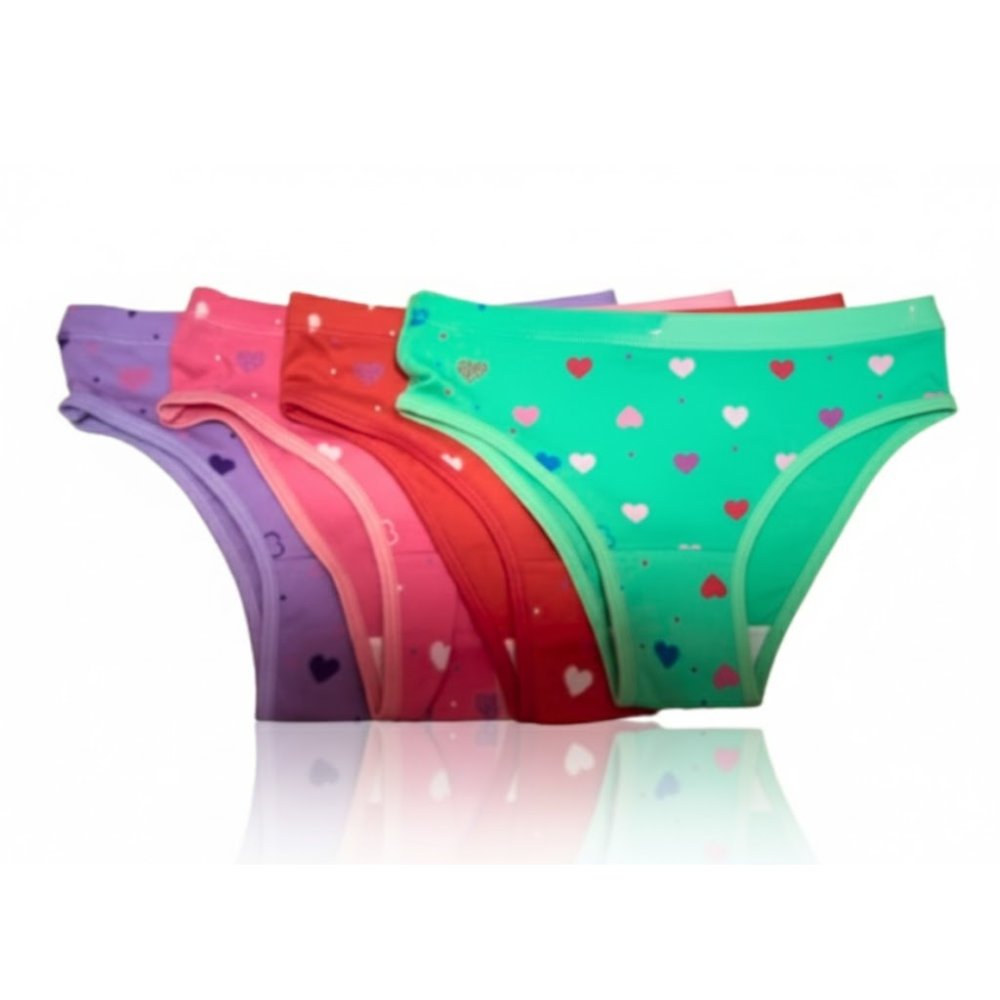 BIKINI CORAZÓN ALGODÓN - 6 UNIDADES - 3