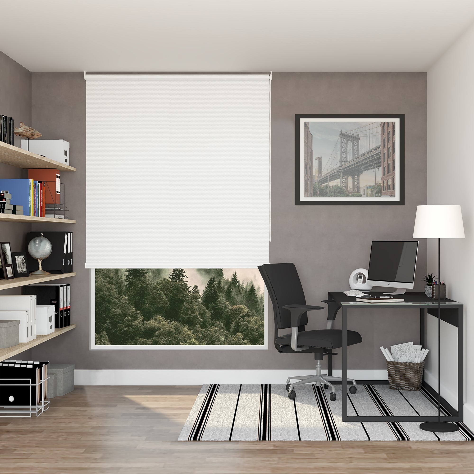 CORTINA ROLLER SUNLINE BLACKOUT FIBER 80 X 160 CM - 4