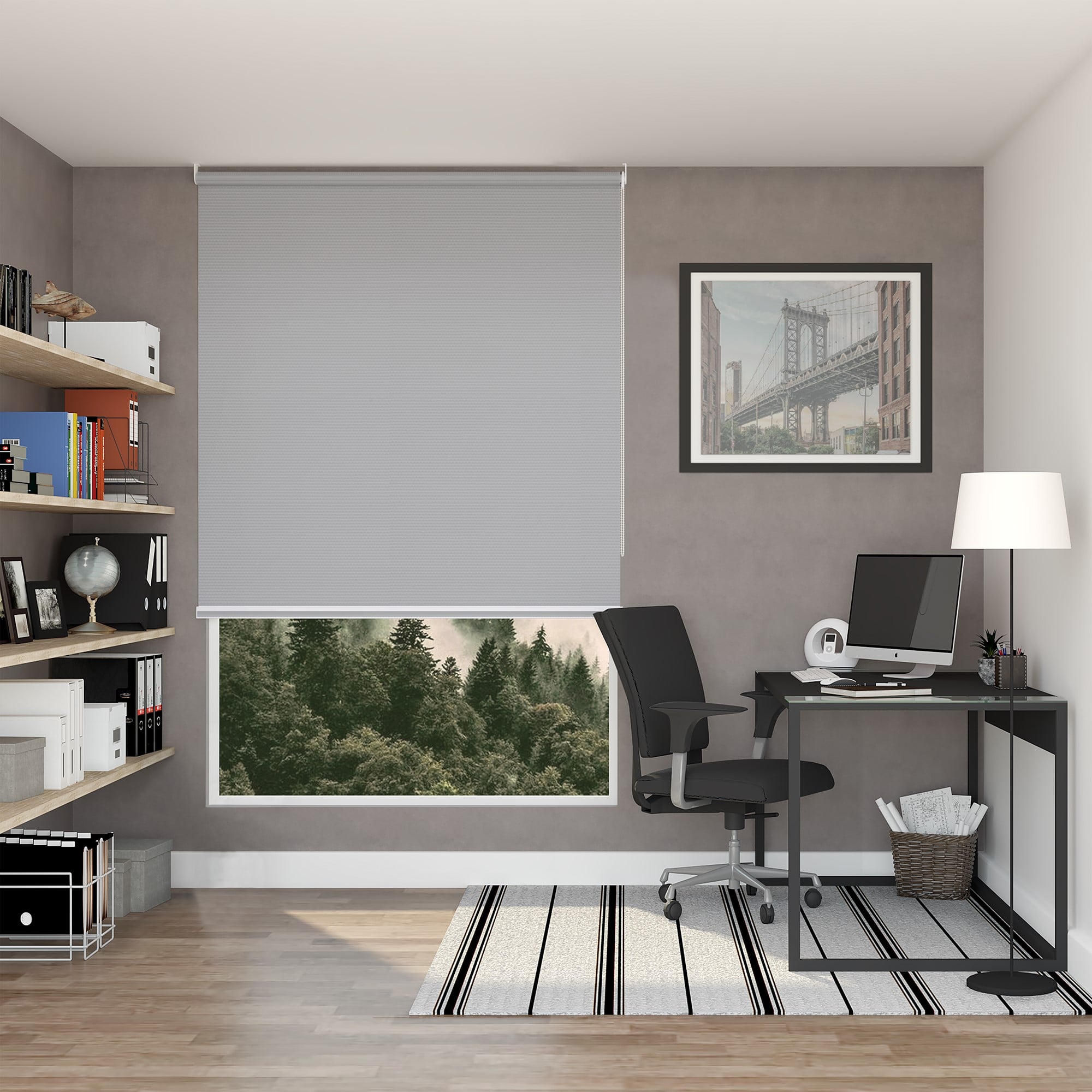 CORTINA ROLLER SUNLINE BLACKOUT FIBER 75 X 170 CM - 1