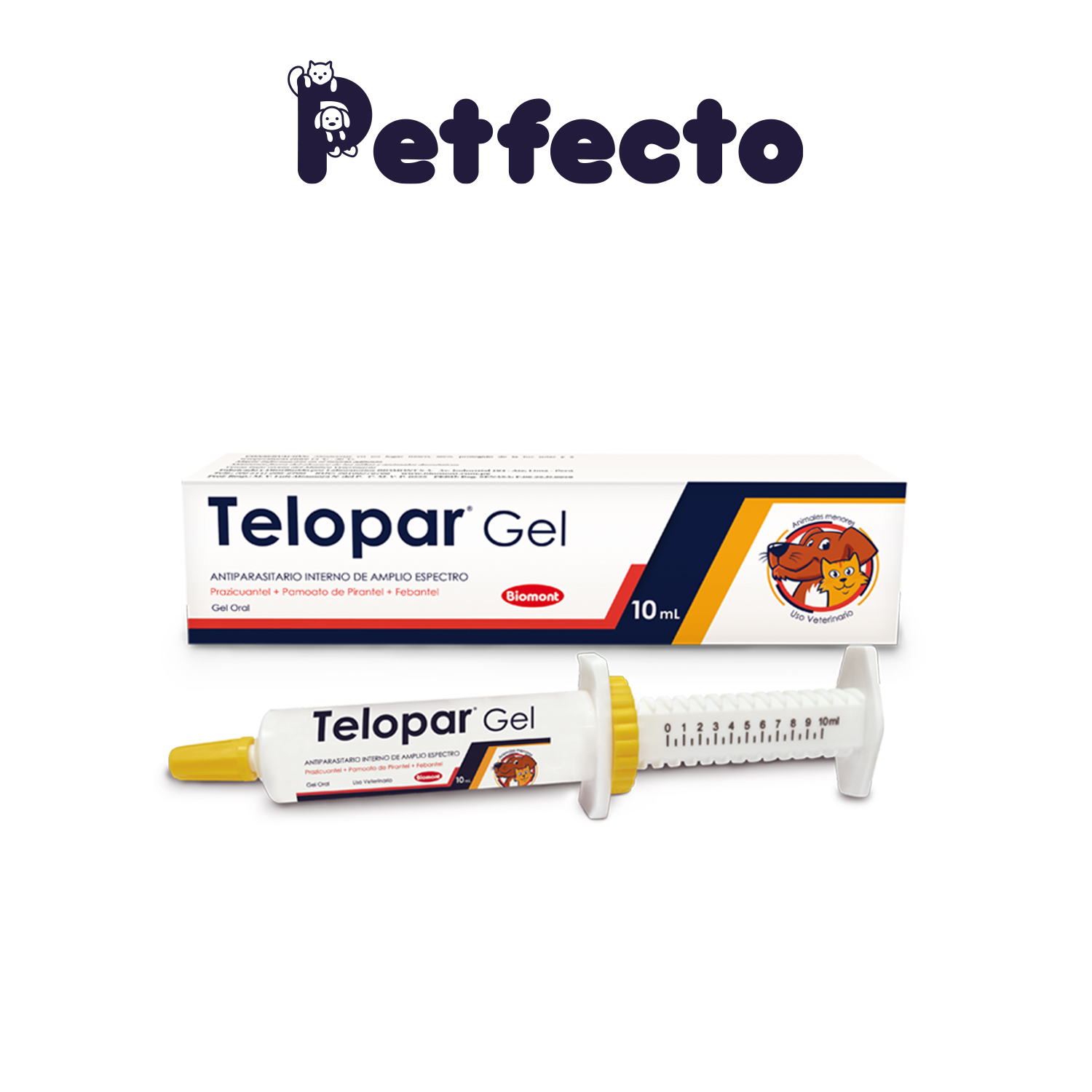 ANTIPARASITARIO - TELOPAR GEL ORAL 10ML PARA PERROS Y GATOS - 1