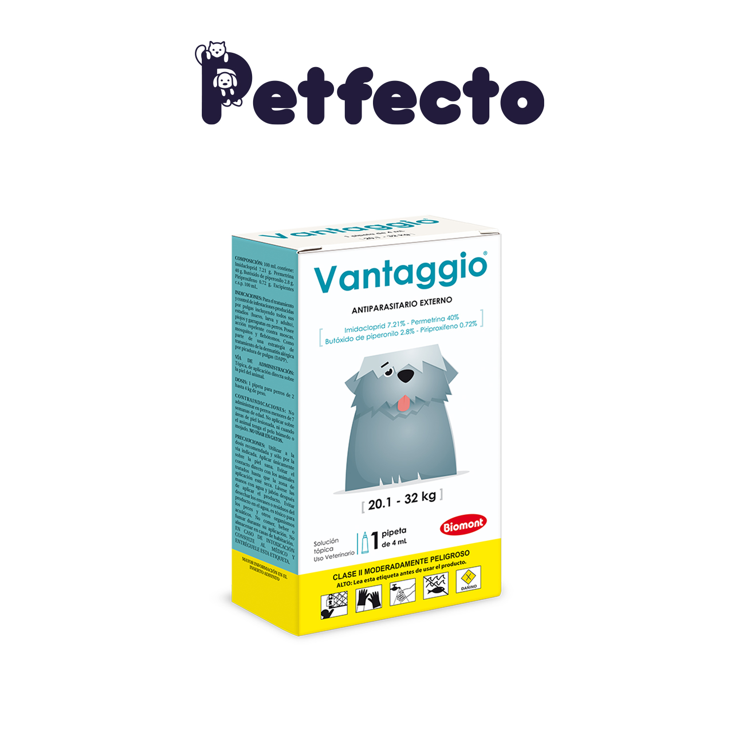 ANTIPULGA PARA PERRO- VANTAGGIO (20.1 – 32 KG.) - 1