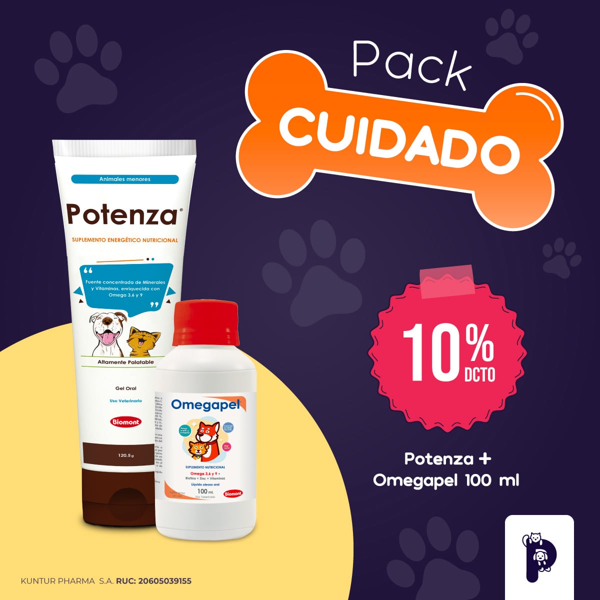 PACK CUIDADO: POTENZA + OMEGAPEL - 1