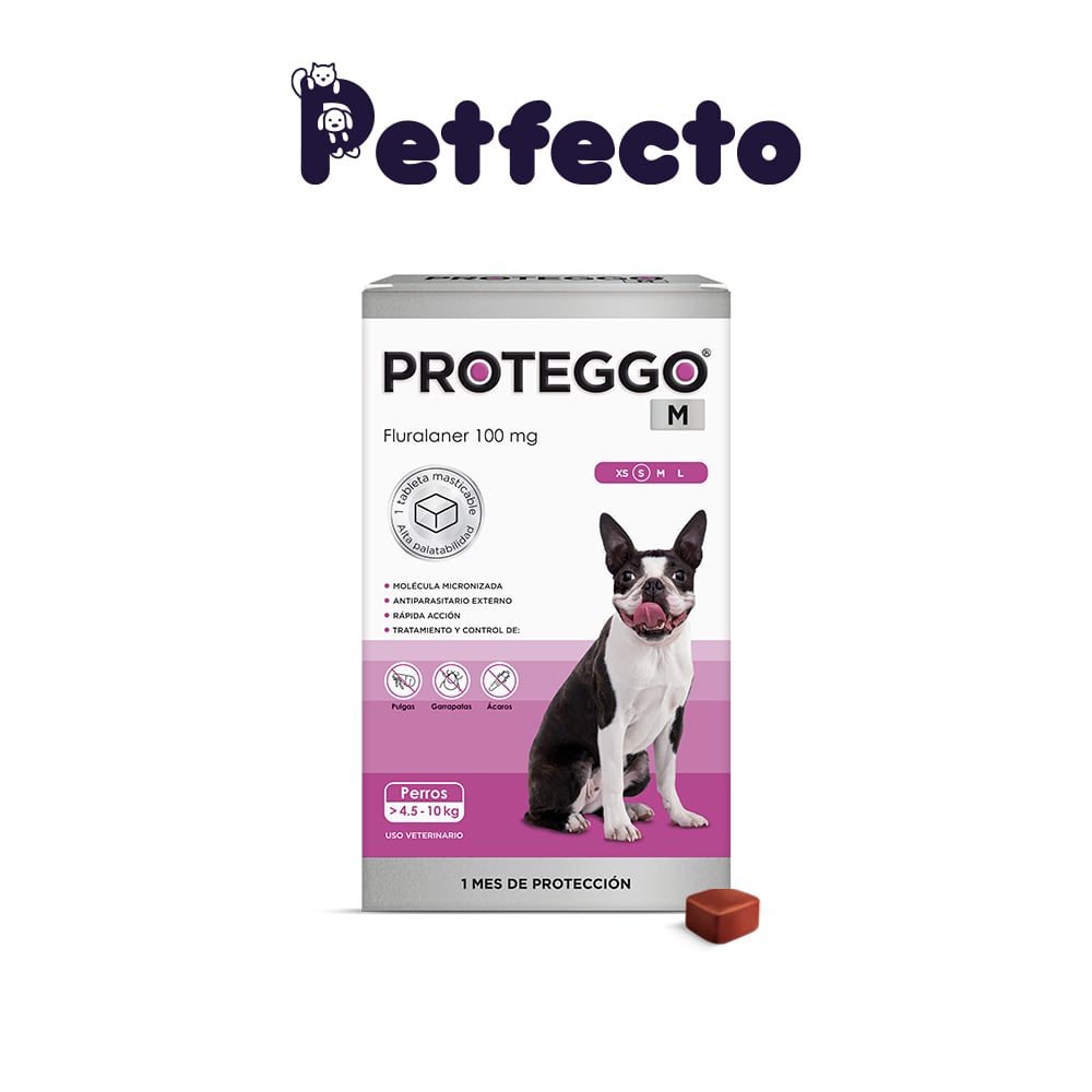 ANTIPULGAS PARA PERROS- PROTEGGO M (>4,5 – 10 KG.) - 1