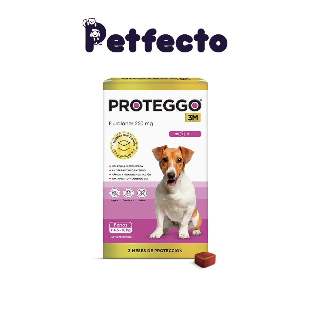 ANTIPULGAS PARA PERROS - PROTEGGO 3M (>4,5 – 10 KG.) - 1