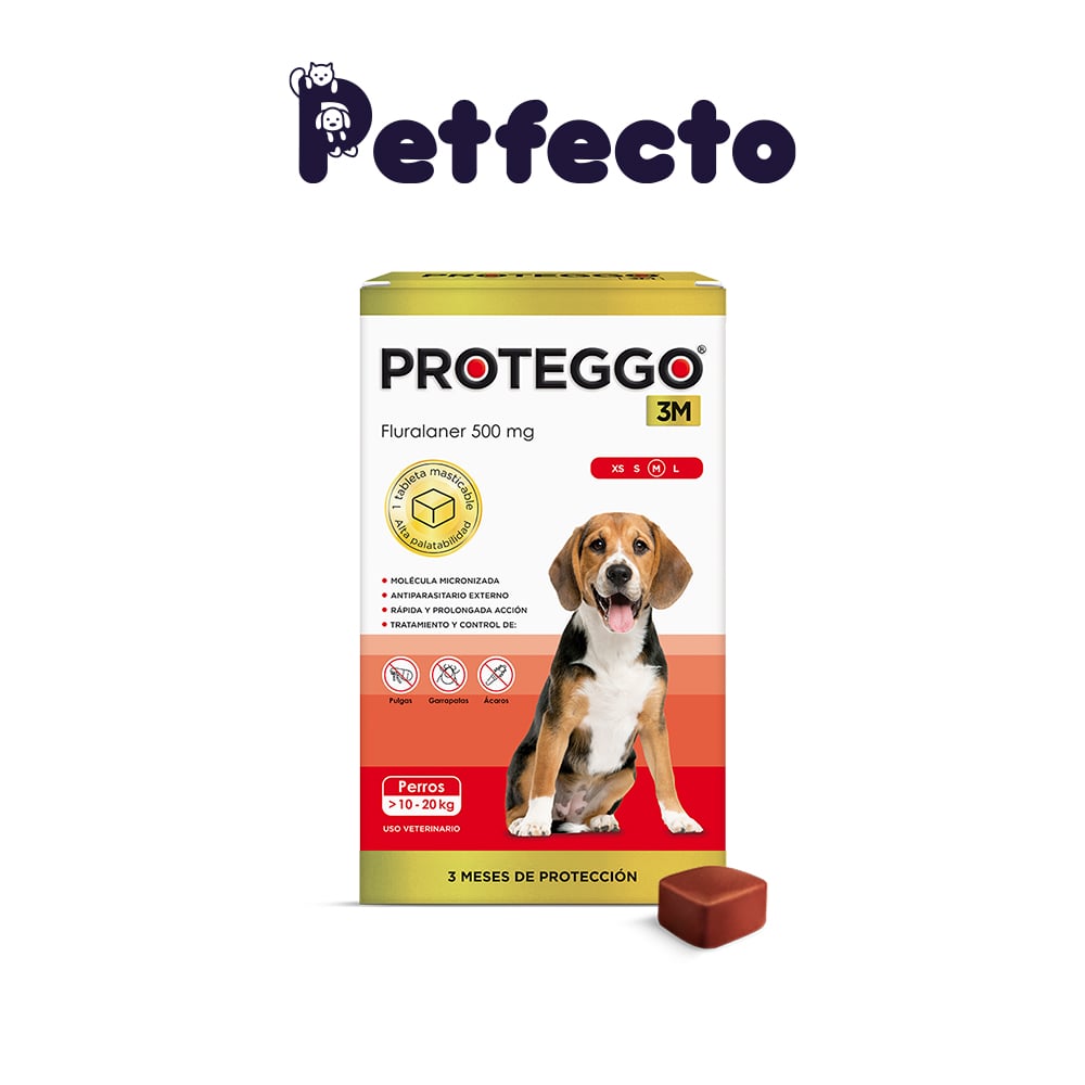 ANTIPULGAS PARA PERROS - PROTEGGO 3M (>10 – 20 KG.) - 1