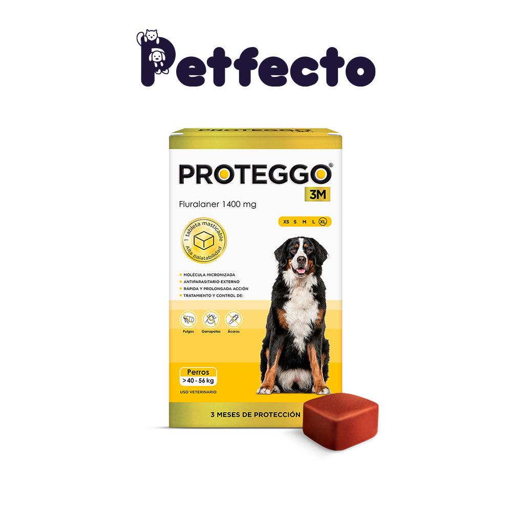 ANTIPULGAS PARA PERROS - PROTEGGO 3M (>40 – 56 KG) - 1