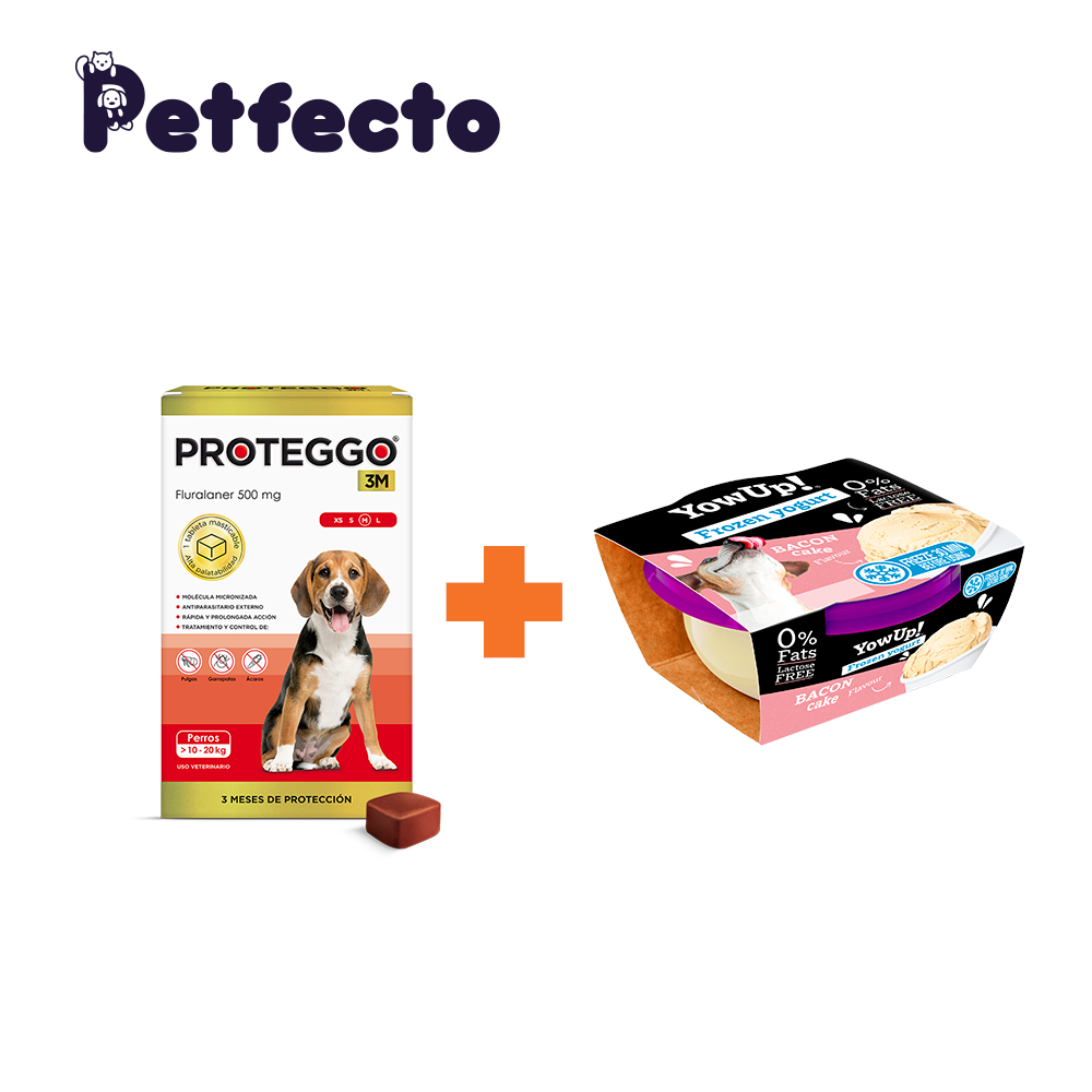 ANTIPULGAS PARA PERROS - 3 MESES (>10 – 20 KG.) +1 HELADO BACON CAKE - 1