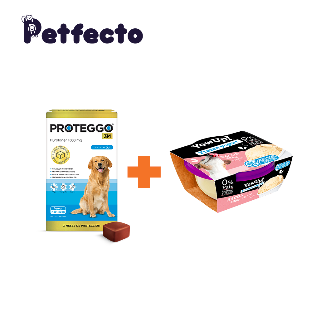 ANTIPULGAS PARA PERROS - 3 MESES (>20 – 40 KG.) +1 HELADO BACON CAKE - 1
