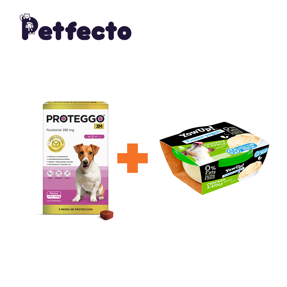 ANTIPULGAS PARA PERROS - 3 MESES (>4,5 – 10 KG.) +1 HELADO CHICKEN AND APPLE - 1
