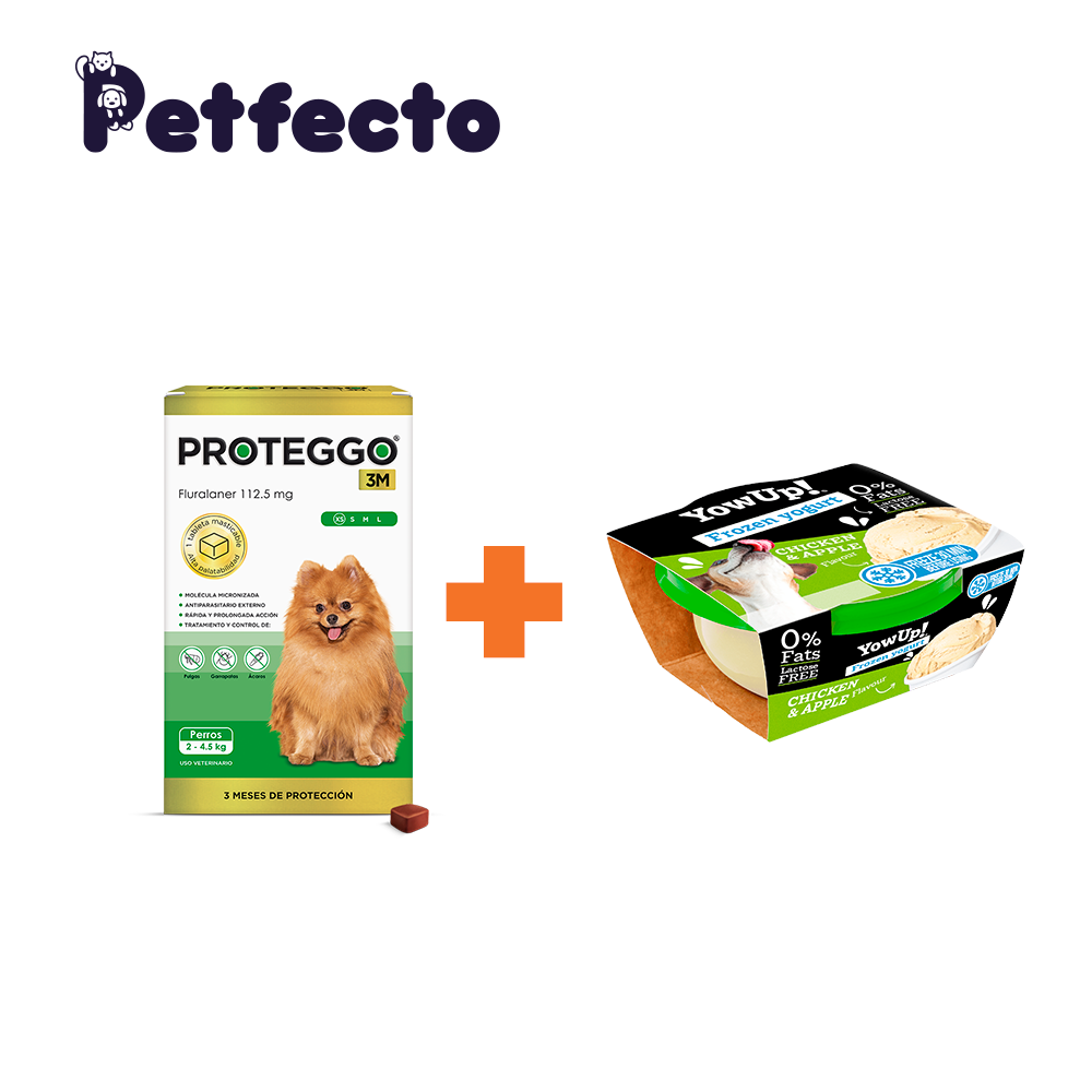 ANTIPULGAS PARA PERROS - 3 MESES (2 – 4.5 KG.) +1 HELADO CHICKEN AND APPLE - 1