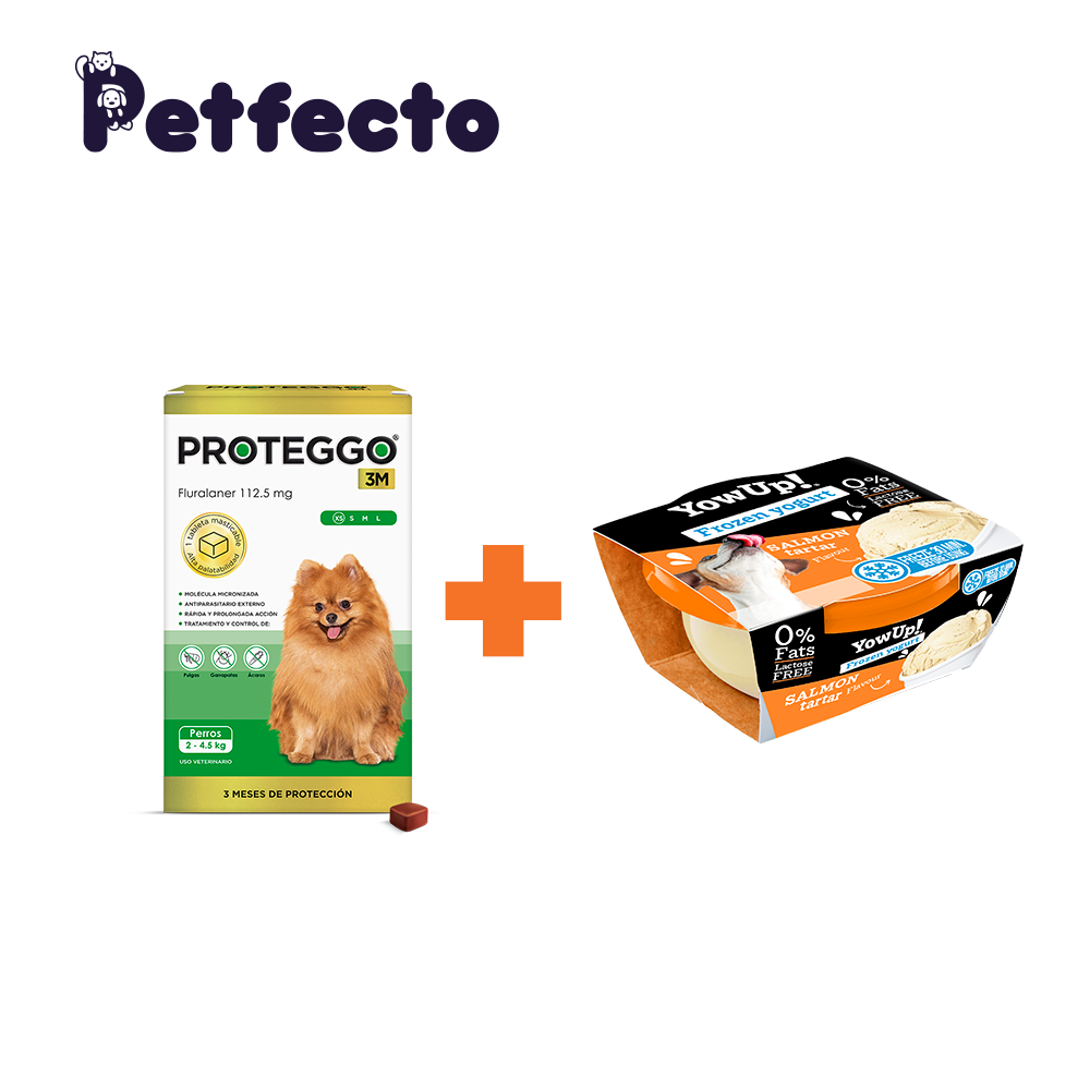 ANTIPULGAS PARA PERROS - 3 MESES (2 – 4.5 KG.) +1 HELADO SALMÓN TARTAR - 1