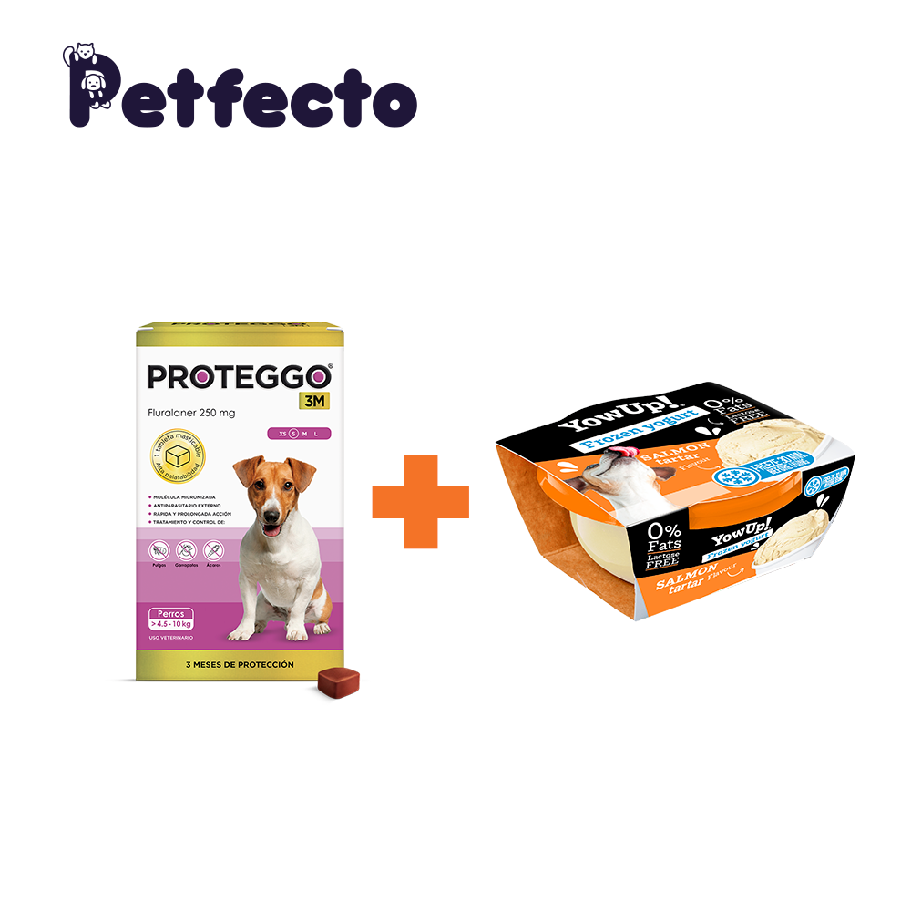 ANTIPULGAS PARA PERROS - 3 MESES (>4,5 – 10 KG.) +1 HELADO SALMÓN TARTAR - 1