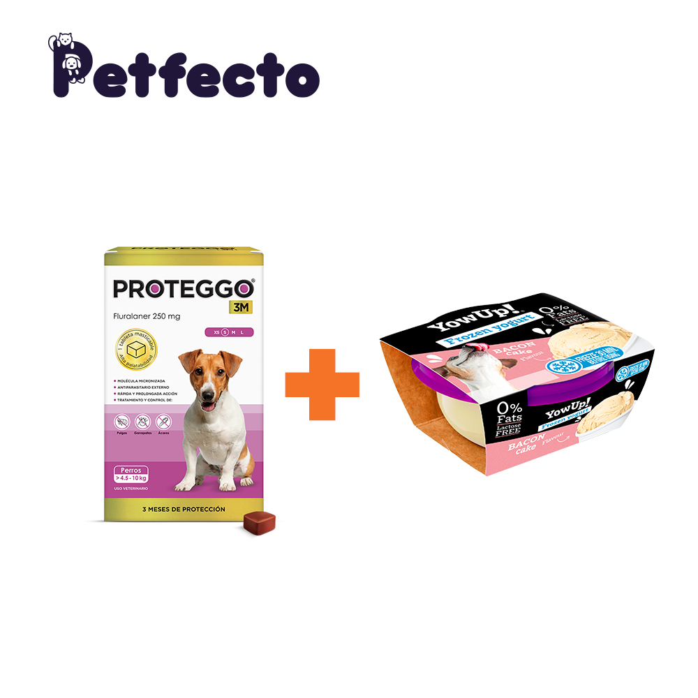 ANTIPULGAS PARA PERROS - 3 MESES (>4,5 – 10 KG.) +1 HELADO BACON CAKE - 1