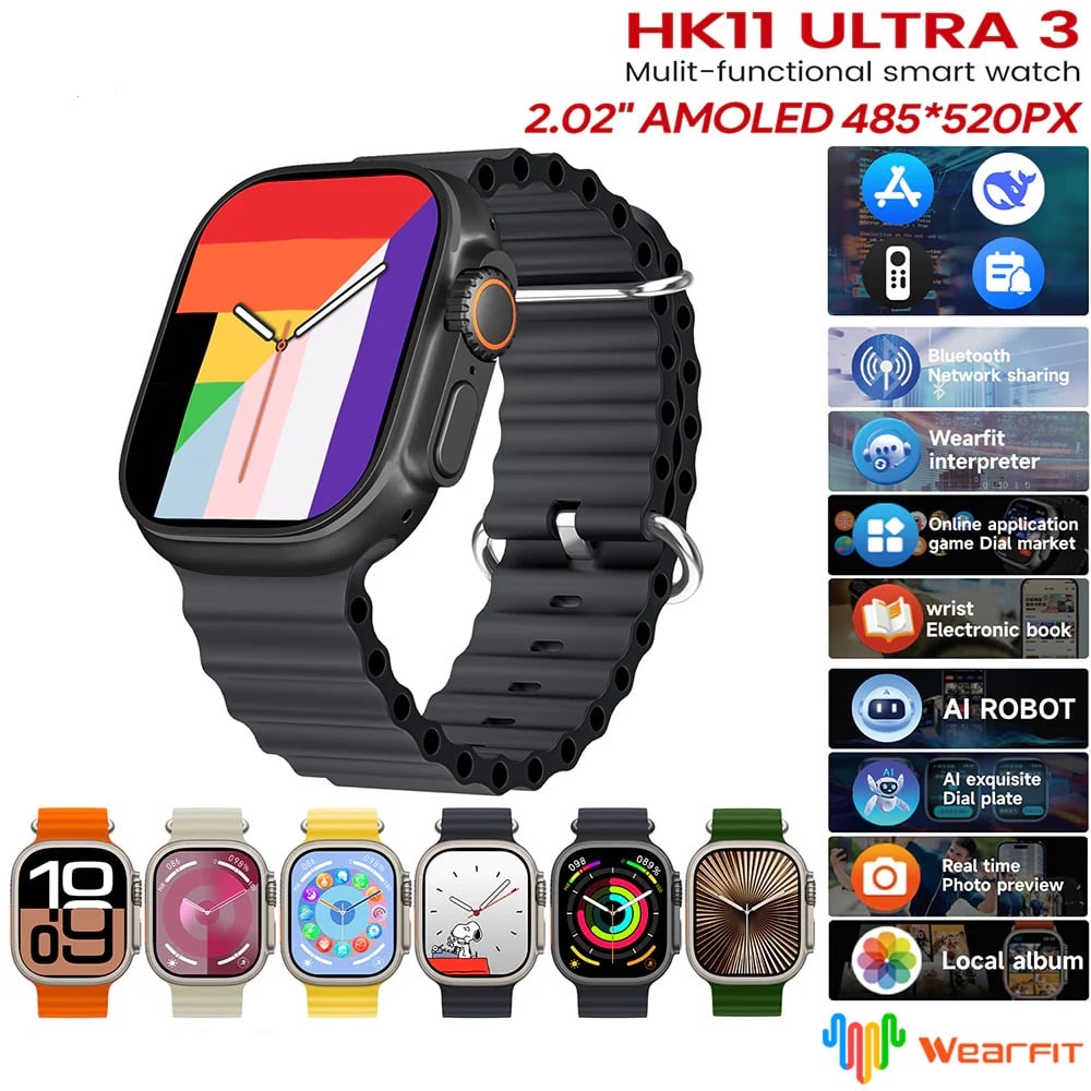 Smartwatch HK11 Ultra 3 AMOLED 49 mm | Llamadas Bluetooth | 1 GB | Compatible Android y iPhone | IP67 - 3