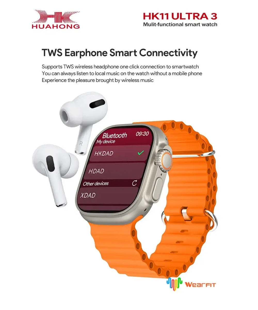 Smartwatch HK11 Ultra 3 AMOLED 49 mm | Llamadas Bluetooth | 1 GB | Compatible Android y iPhone | IP67 - 5