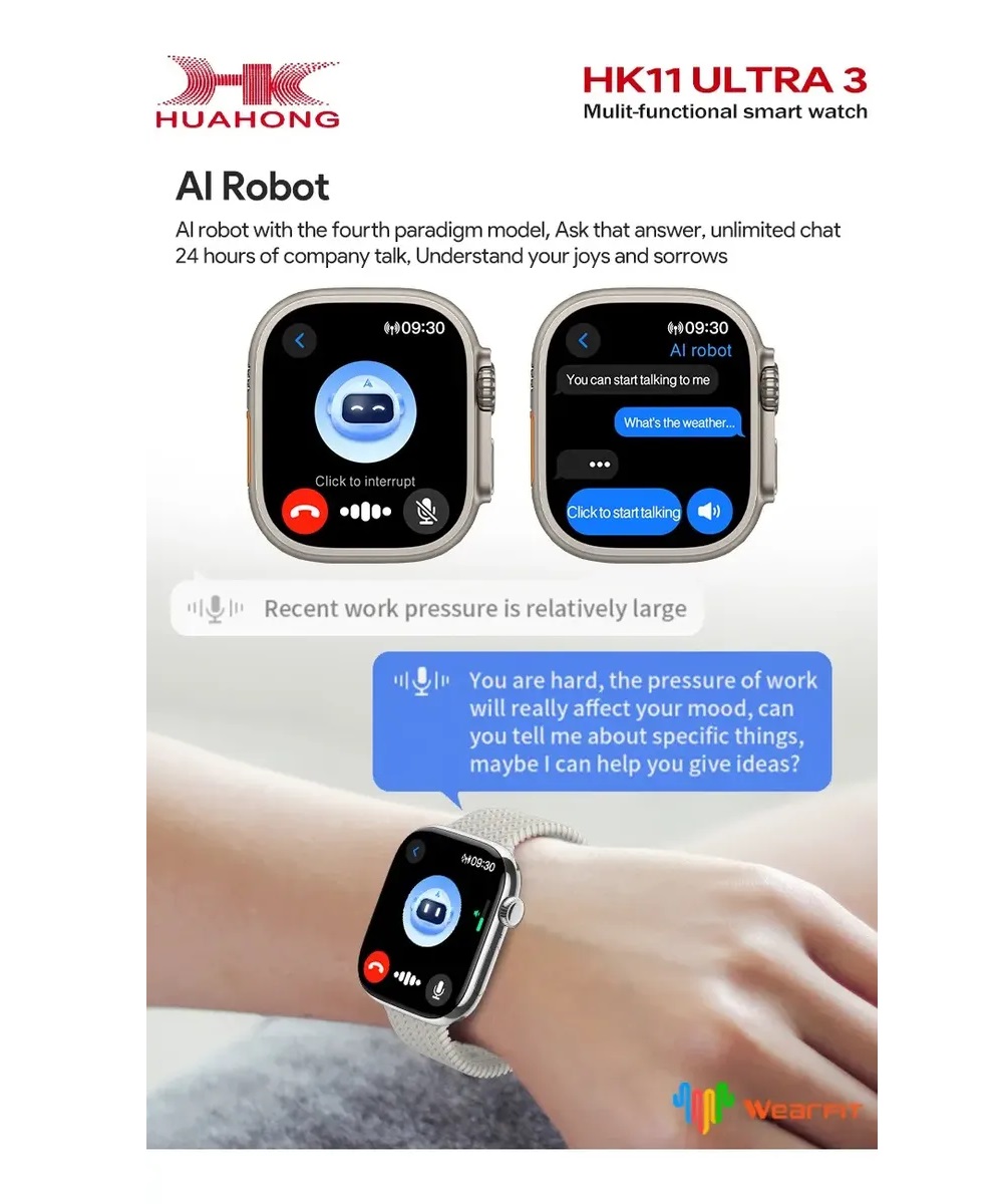 Smartwatch HK11 Ultra 3 AMOLED 49 mm | Llamadas Bluetooth | 1 GB | Compatible Android y iPhone | IP67 - 6