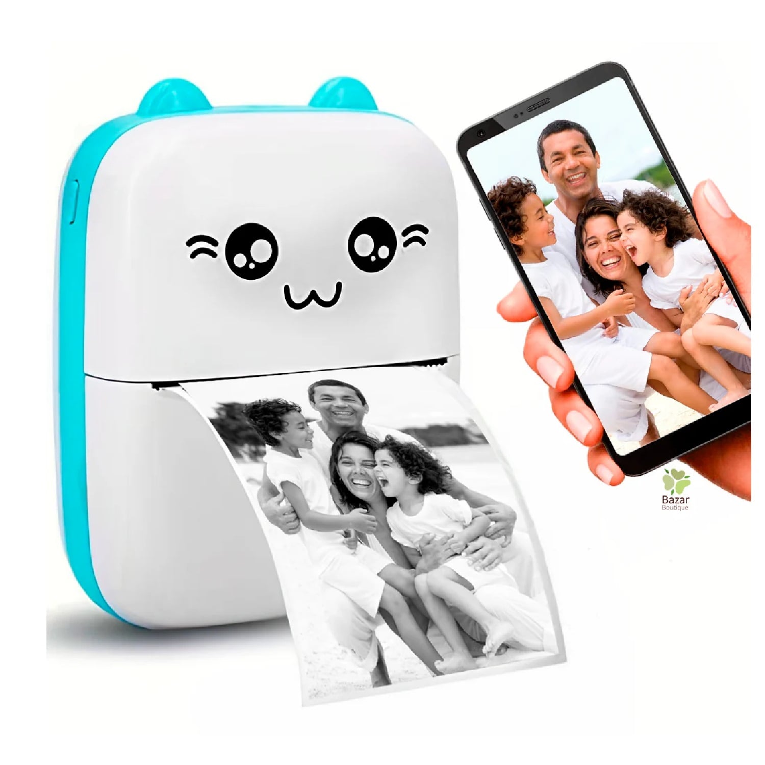 SMARTWATCH Q19 PARA NIÑAS + MINI IMPRESORA TÉRMICA GATITO - 2