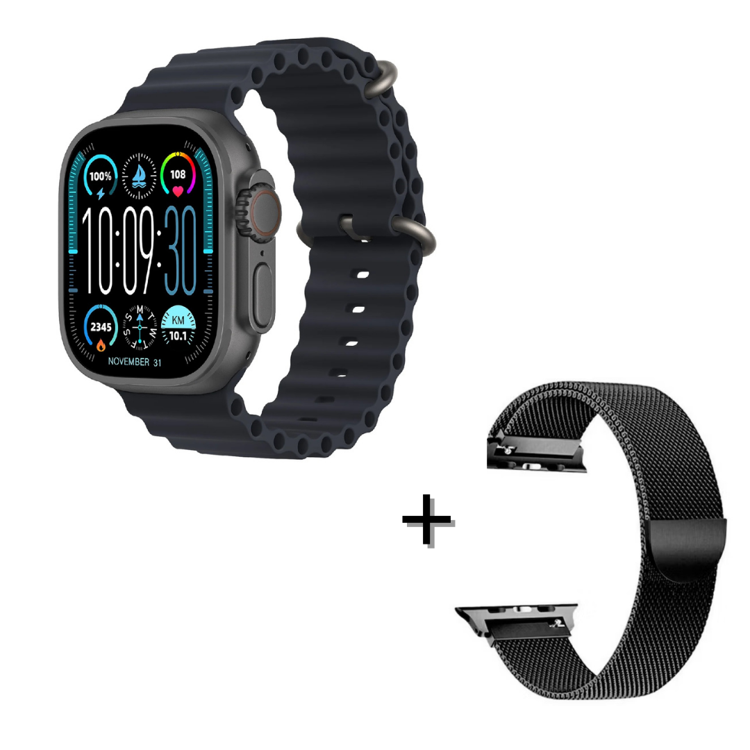 SMARTWATCH HK11 ULTRA 3 + CORREA METALICA IMANTADA - 1