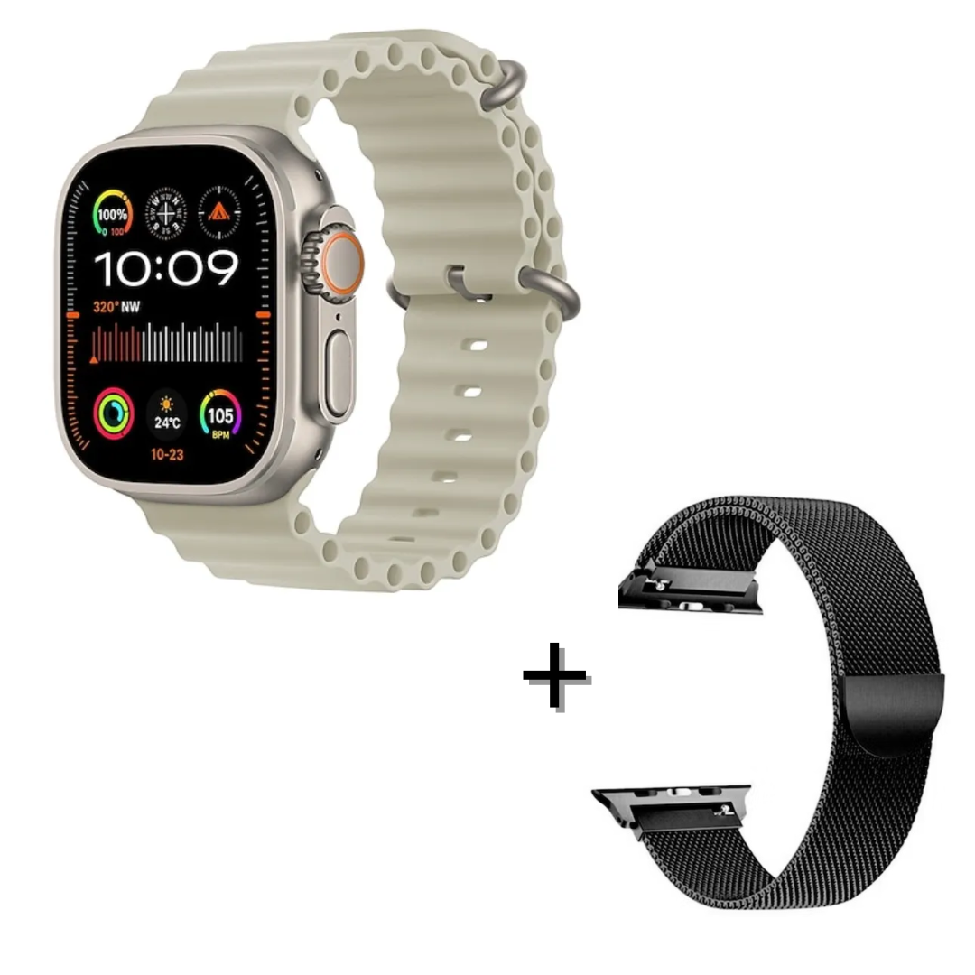 SMARTWATCH HK11 ULTRA 3 + CORREA METALICA IMANTADA - 2