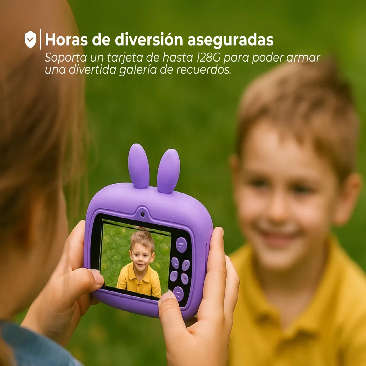 Cámara Infantil Instantánea con Impresora 5 Rollos Fotos al Instante Diseño Kawaii - 6