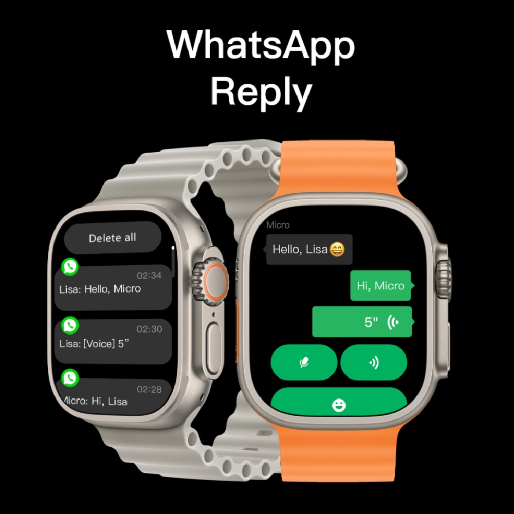 Smartwatch Microwear Watch Ultra 5 Plus AMOLED | Llamadas Bluetooth | 1GB | Android y iPhone | IP68 - 5