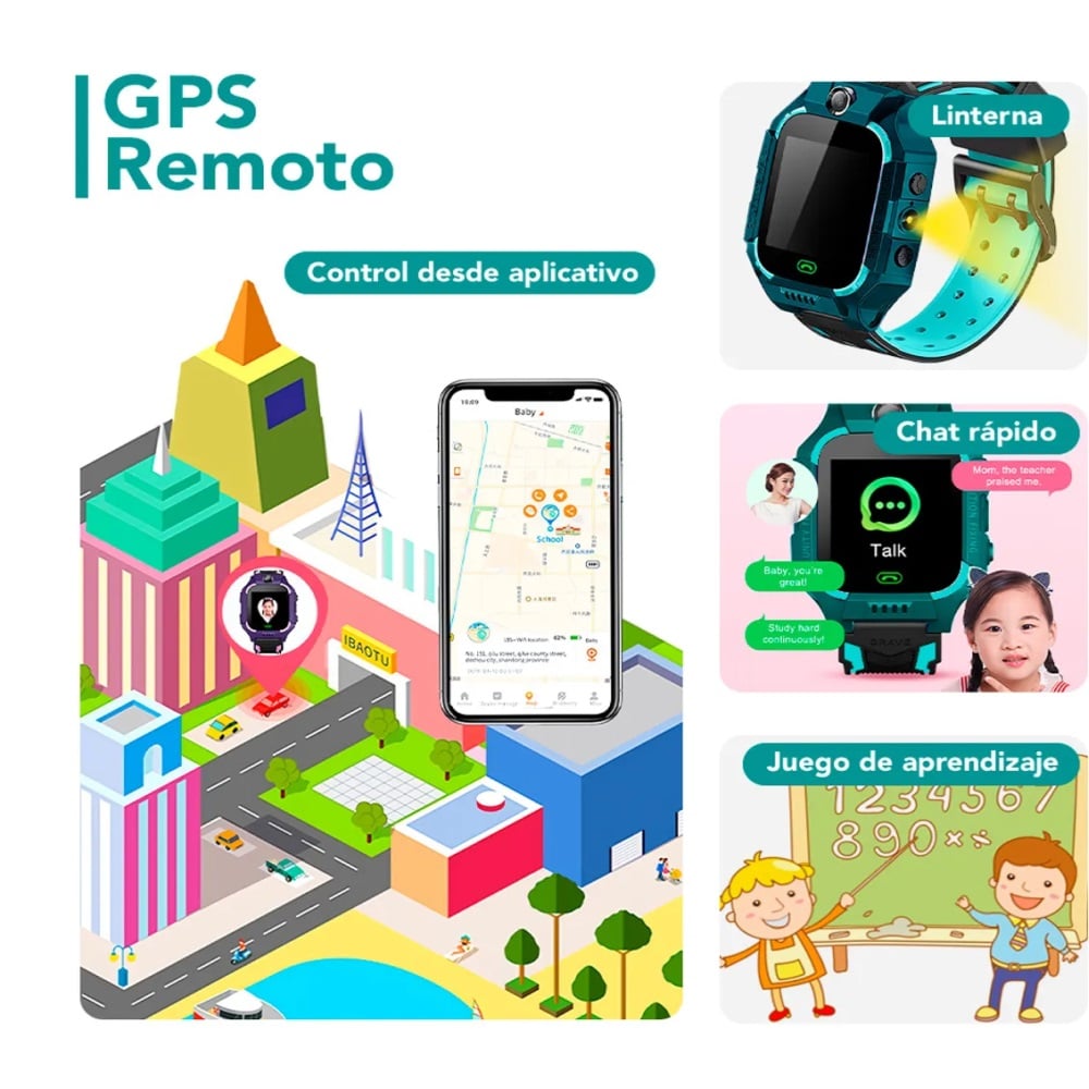 SMARTWATCH PARA NIÑOS Q19 CON CHIP, LLAMADAS Y CÁMARA - 5