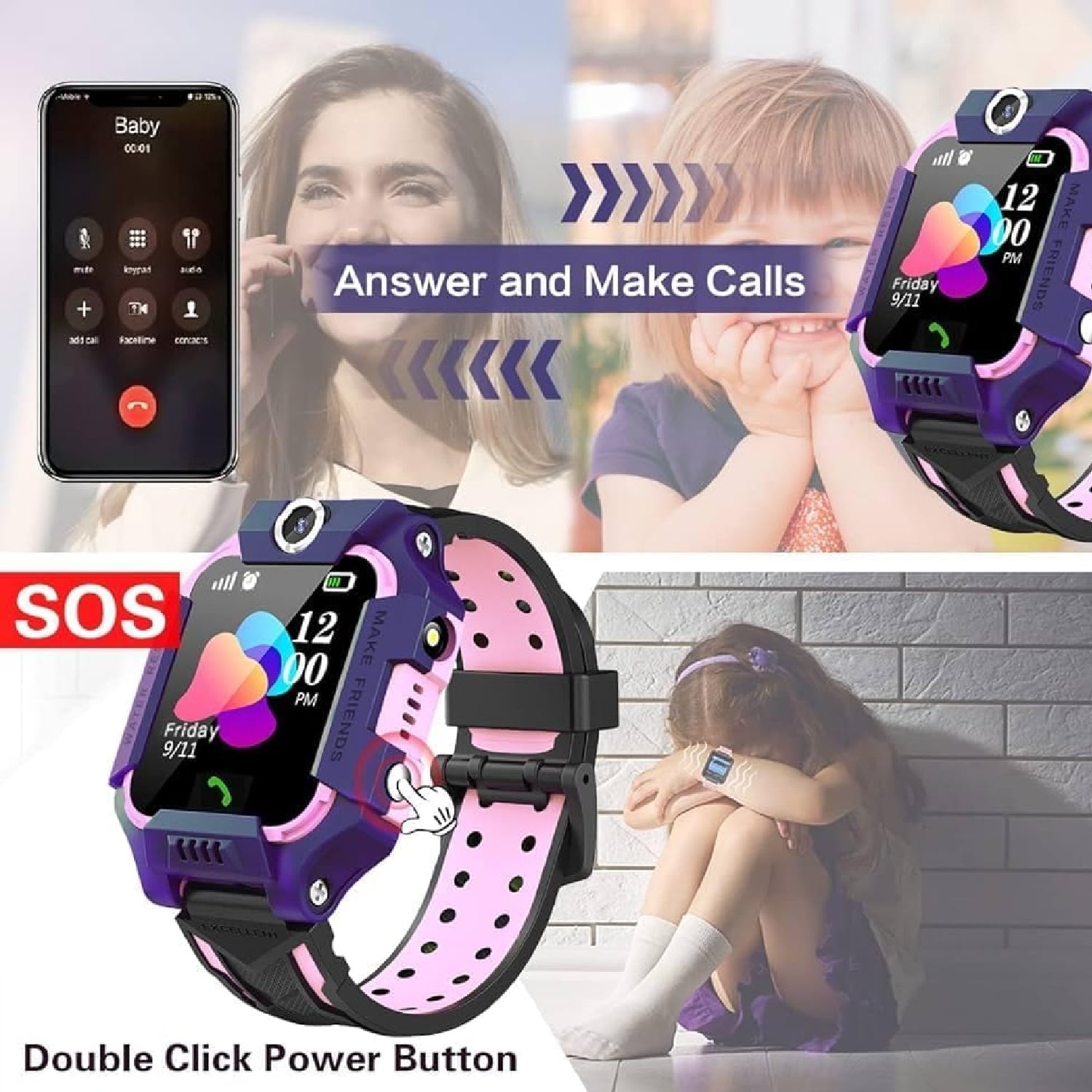 SMARTWATCH PARA NIÑOS Q19 CON CHIP, LLAMADAS Y CÁMARA - 8