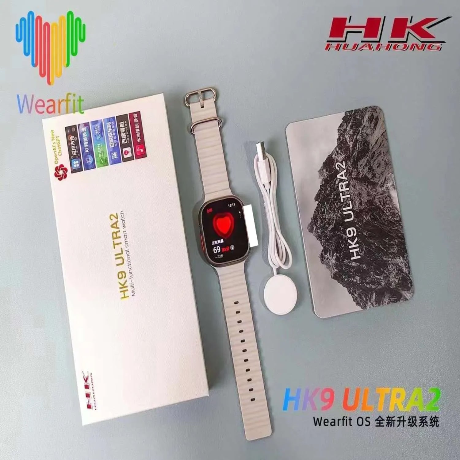 SMARTWATCH HK9 ULTRA 2 AMOLED 2GB - 2