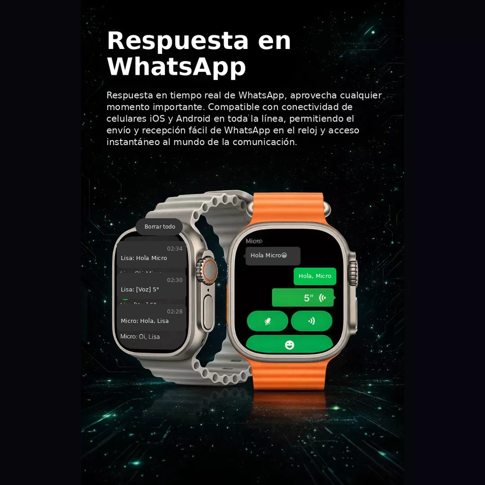 SMARTWATCH ULTRA 5 PRO 49MM SERIE 11 – LLAMADAS 1GB - 5