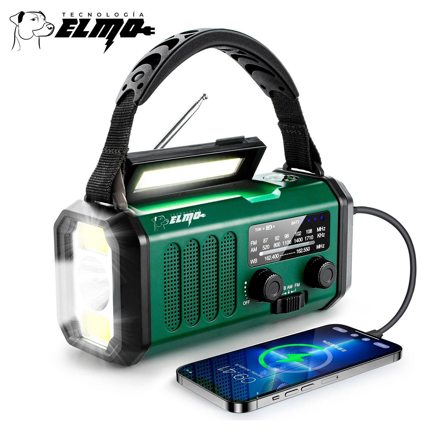 RADIO-LINTERNA ELMO ELECTRIC MOBILITY EMERGENCIA MULTIFUNCIÓN 10000MAH - 3