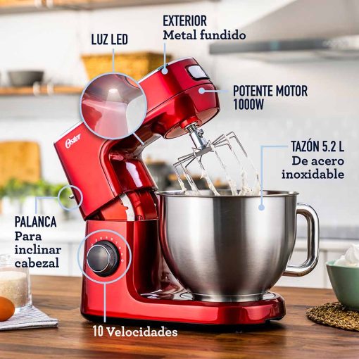 BATIDORA PLANETARIA OSTER CON TAZÓN DE GRAN CAPACIDAD FPSTSMPL3R - 4