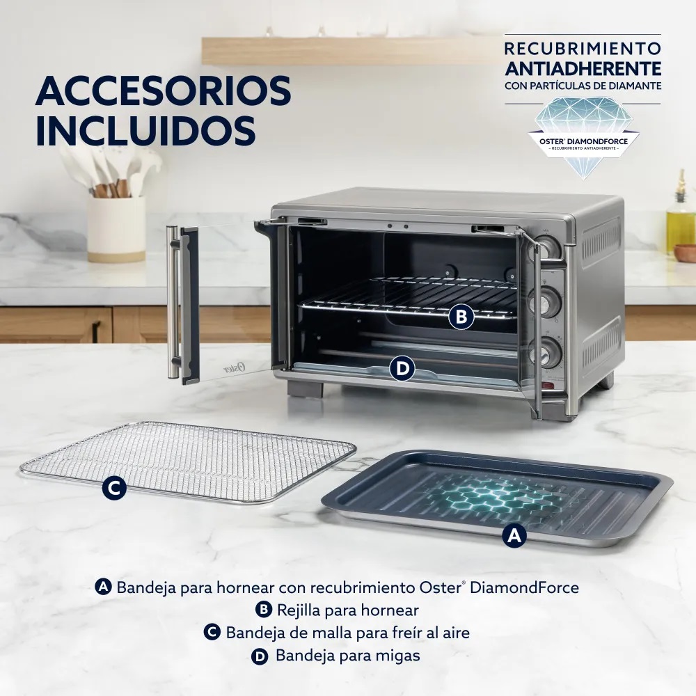 HORNO ELÉCTRICO OSTER DE 25 LITROS TSSTTV25FDMAFNS - 8