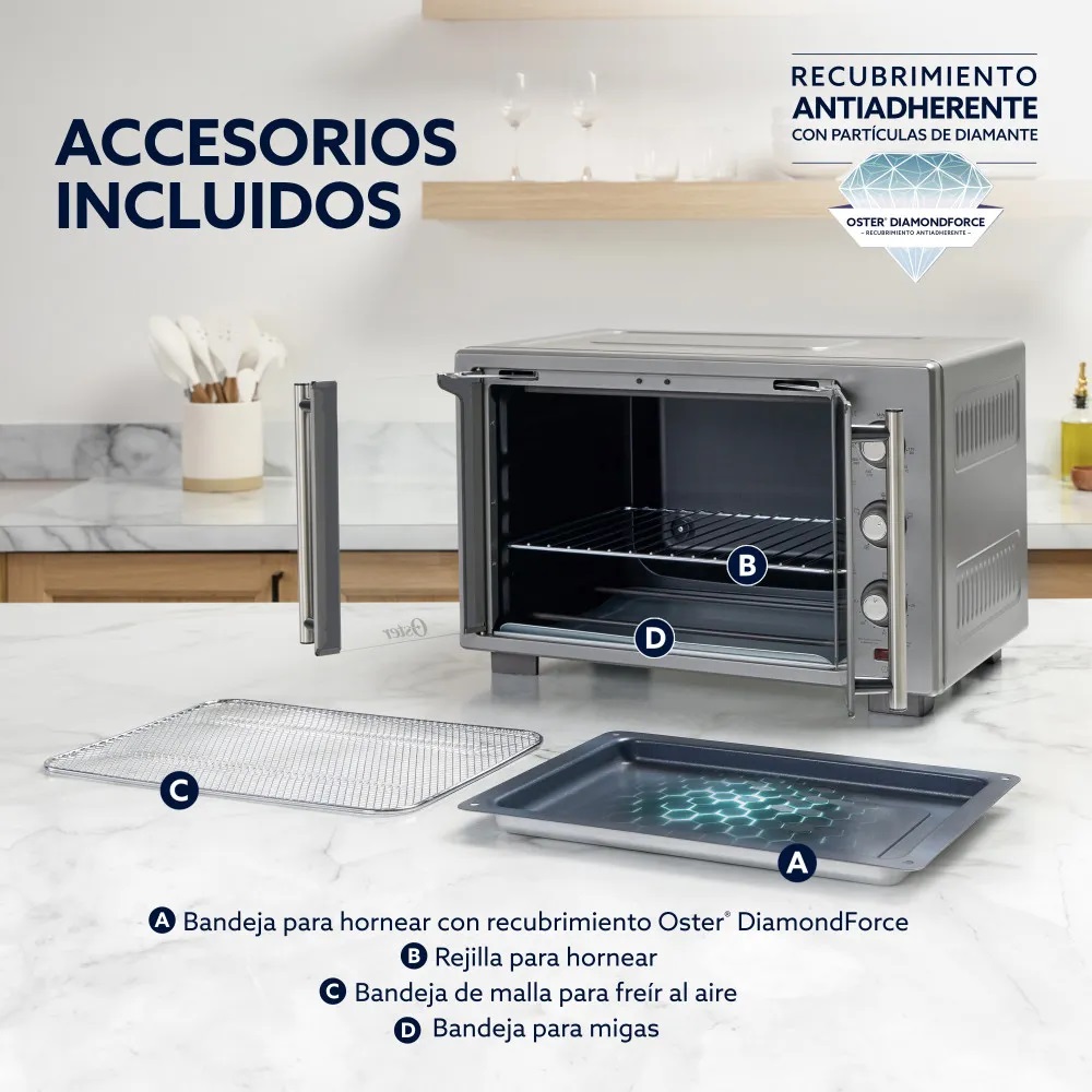 HORNO ELÉCTRICO OSTER DE 35 LITROS TSSTTV35FDMAFNS - 7