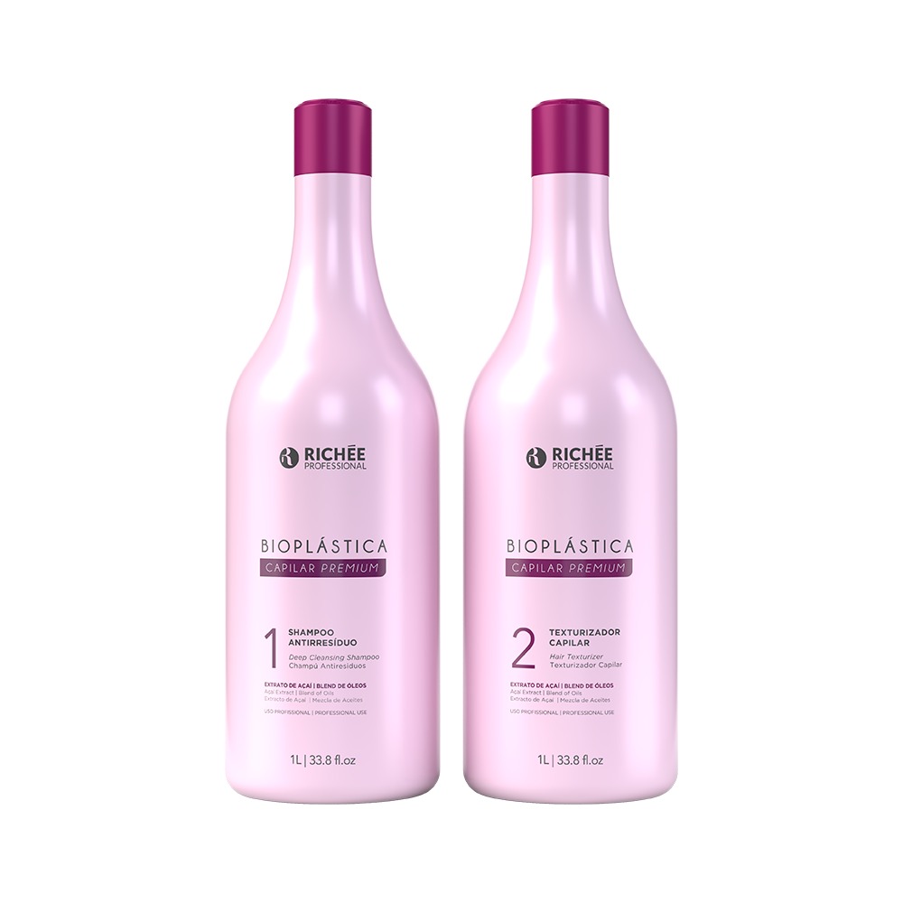 KIT ALISADOR RICHEE PROFESSIONAL 1L BIOPLASTICA CAPILAR PREMIUM - 1