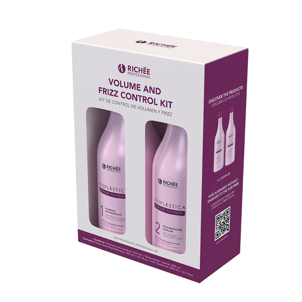 KIT ALISADOR RICHEE PROFESSIONAL 1L BIOPLASTICA CAPILAR PREMIUM - 5