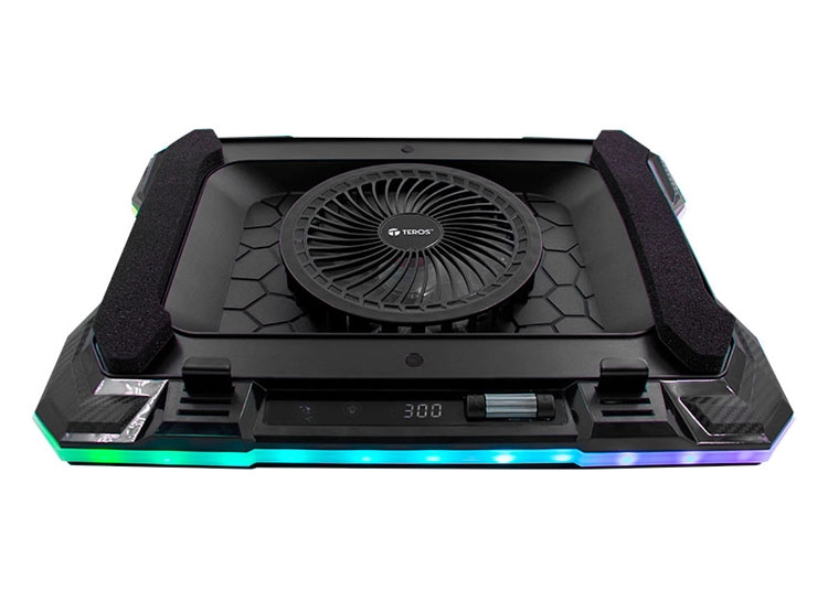 COOLER TEROS TE-7133N RGB PARA NB DE 14' HASTA 19' - 2