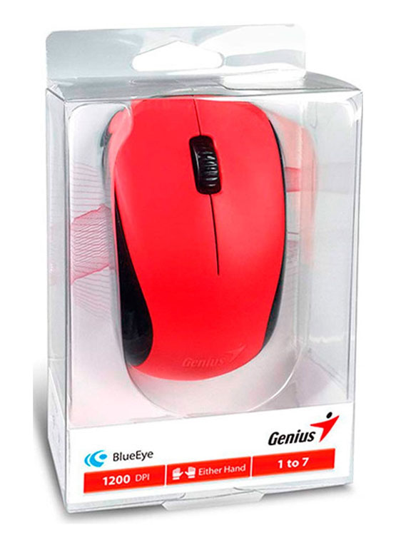 MOUSE GENIUS NX-7000 WIRELESS BLUEEYE RED (31030027403) - 2