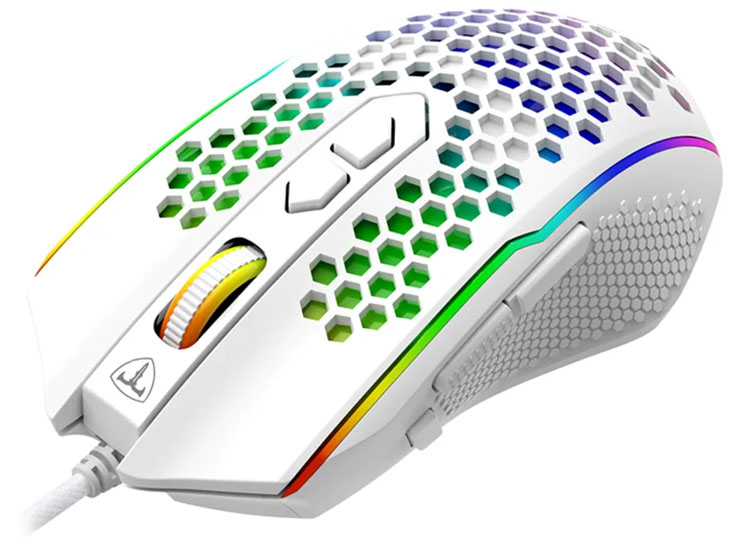 MOUSE T-DAGGER IMPERIAL T-TGM310W-RGB WHITE - 2