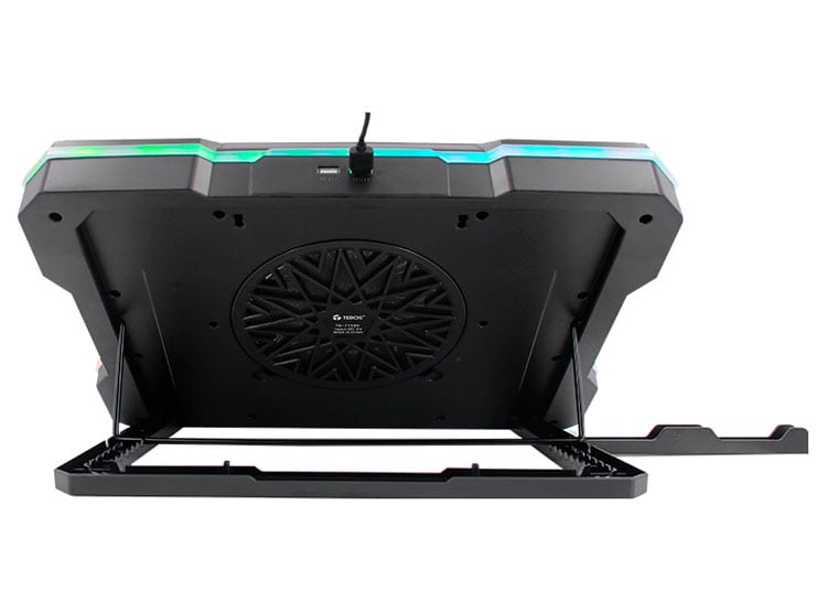COOLER TEROS TE-7133N RGB, COMPATIBLE CON NOTEBOOKS DE 14' HASTA 19' - 2